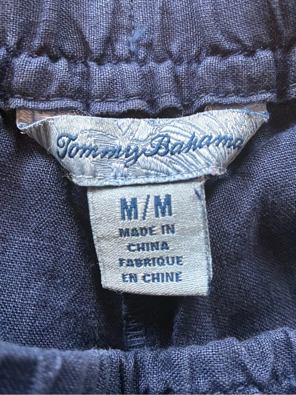 Tommy Bahama Womenโs Navy Drawstring 100% Linen Pants. Size Medium. - Picture 6 of 15